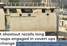 Cuban coast guard ships docked at the port of Havana on Feb. 25, 2026. Adalberto Roque/ AFP via Getty Images